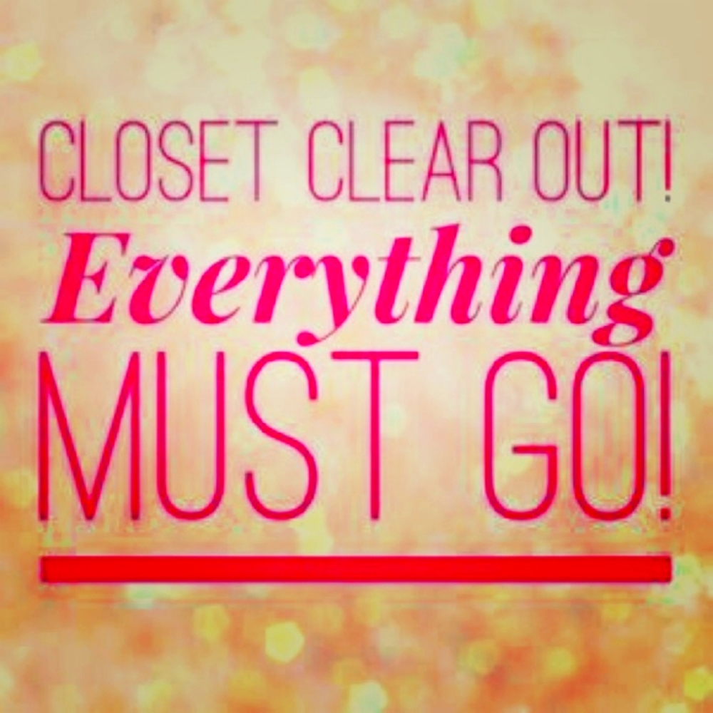 Clear out closet/ Moving out sale!!